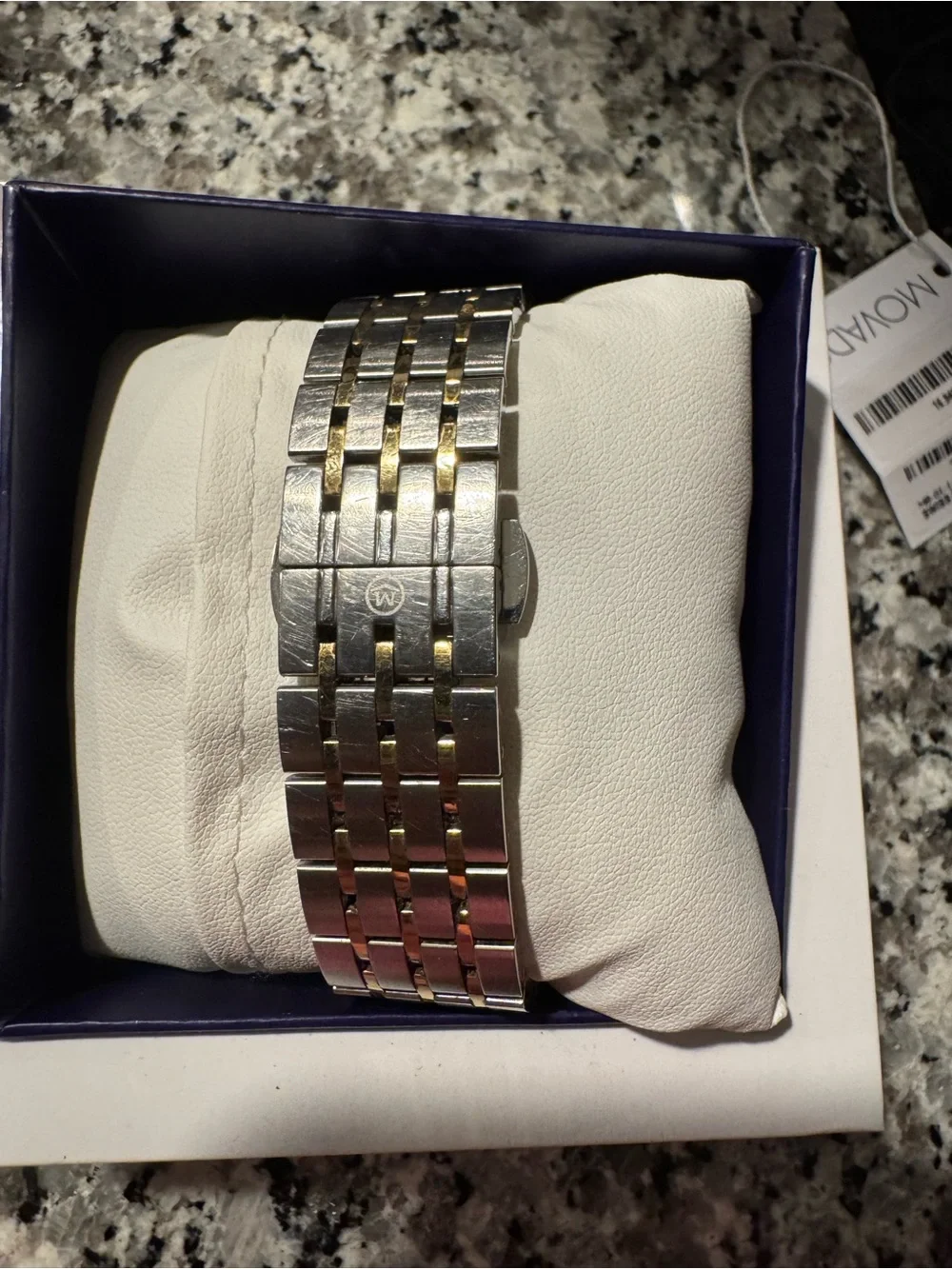 Movado BOLD Two-Tone Black Dial Museum Watch with Gold/silver  Accent